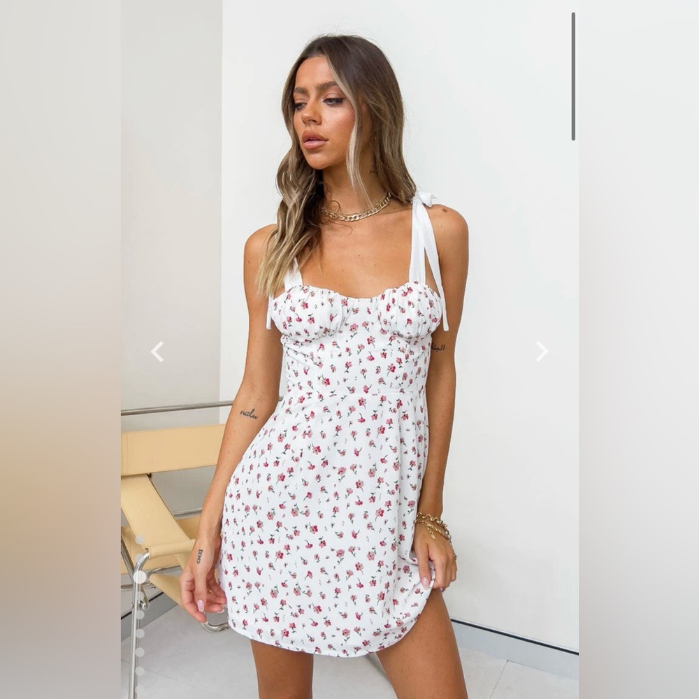 New Eliza Floral Mini Dress from Beginning Boutique